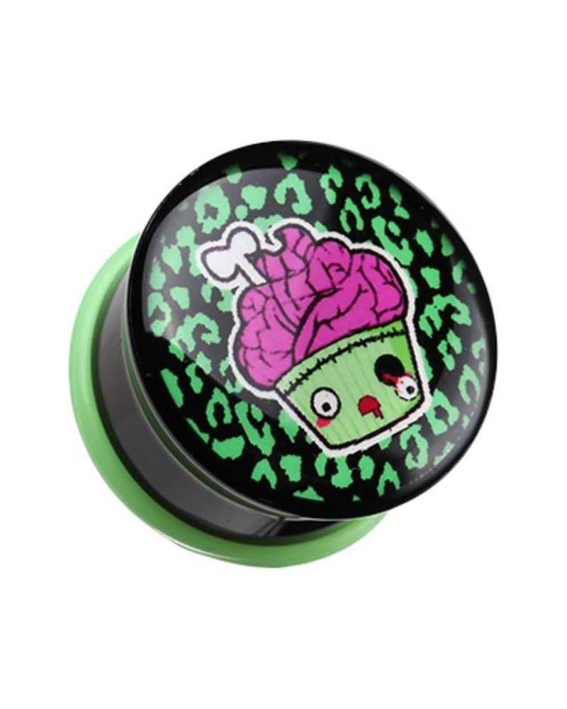 Zombie Cupcake Single Flared Ear Gauge Plug 00 GA (10mm) $9.17 Body Jewelry