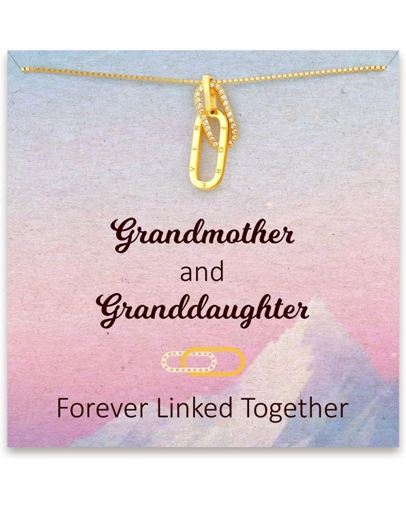 Mom Necklaces, Women Necklace, Gift for Mom, Grandma Necklaces, Grandma Gifts, Gold-Plated Necklace Forever Linked Together s...