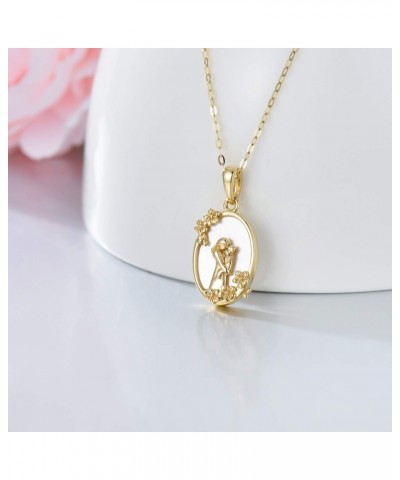 Mother Child Necklace in 10k/14k/18k Gold, Gold Mother Daughter Necklace, Mother Son Necklace, Parents Child Necklace for Wom...