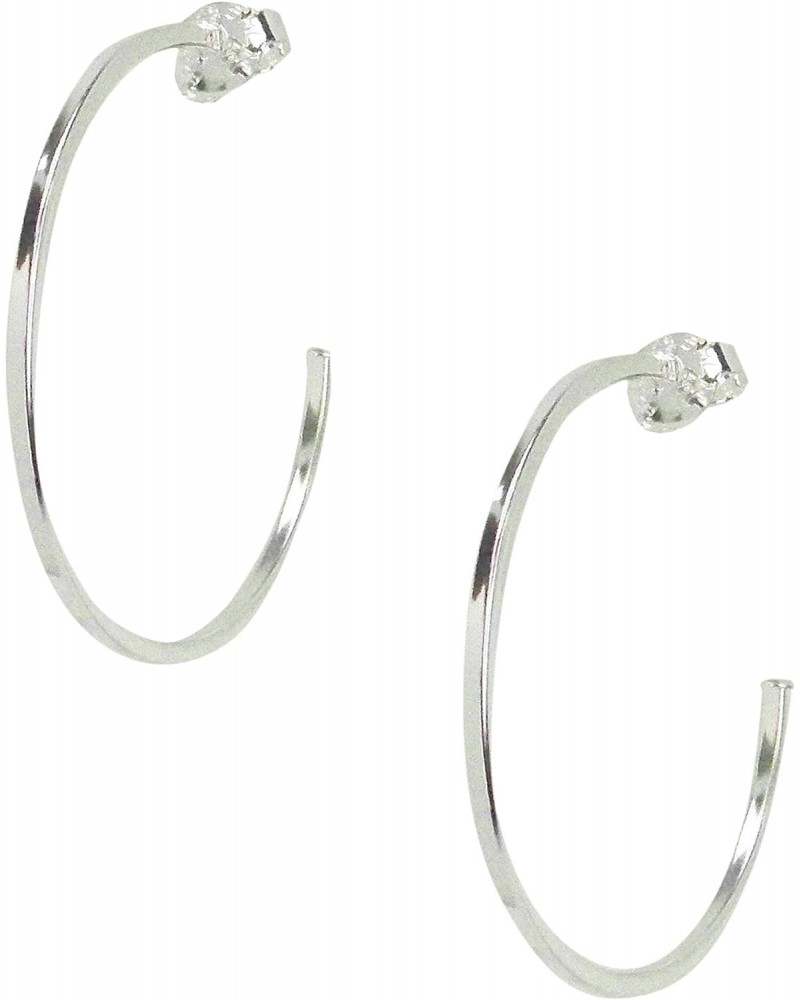 Perfect Hoop Earrings in Polished Silver Plated $28.20 Earrings