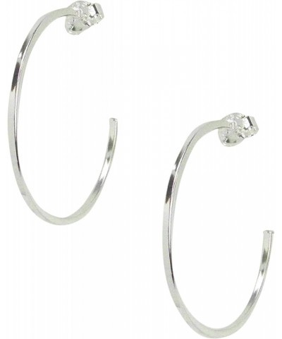 Perfect Hoop Earrings in Polished Silver Plated $28.20 Earrings