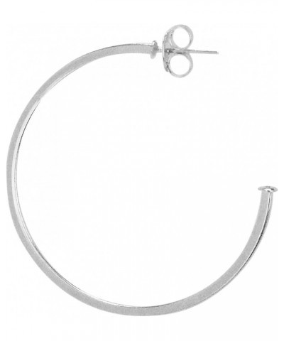 Perfect Hoop Earrings in Polished Silver Plated $28.20 Earrings