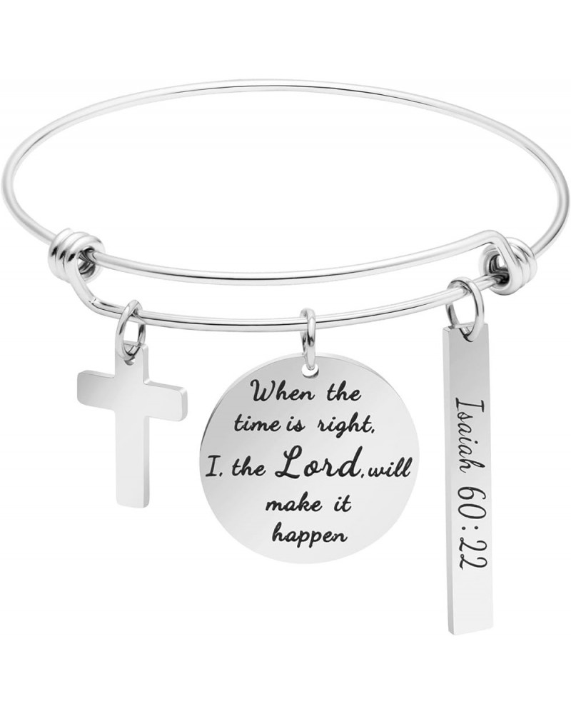 ????????????? ???????? for Women ????????? ??????? Gifts for Her ????? ????? Expandable Bracelet When the time is right, I, t...