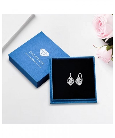 Irish Three Leaf Clover Shamrock Earrings for Women Sterling Silver Celtic Knot Earrings Irish Jewelry Gifts $19.24 Earrings