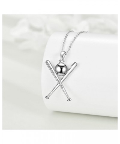 AXELUNA Sterling Silver Clearance Necklace Jewelry Gifts for Women Girls Men 16-baseball $14.81 Necklaces