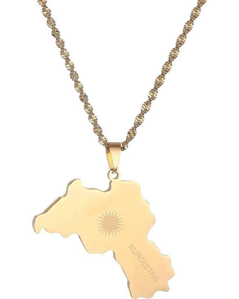 Kurdistan Pendant Necklaces Women Men Kurdish Jewelry gold $7.83 Necklaces