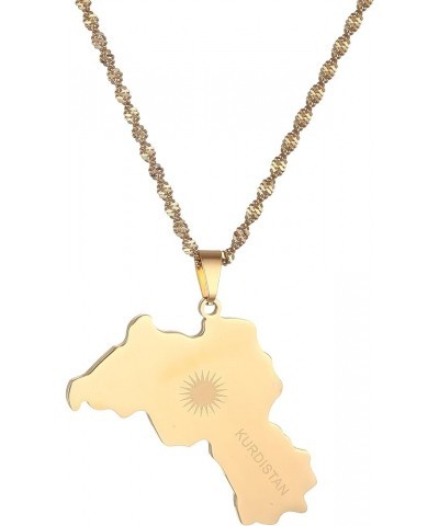 Kurdistan Pendant Necklaces Women Men Kurdish Jewelry gold $7.83 Necklaces