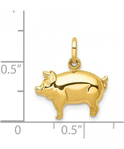 14k Yellow Gold Pig Charm LAL84207 $35.10 Bracelets