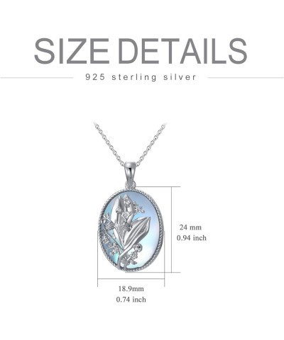 Flower Necklace 925 Sterling Silver Sunflower/Lily/Daffodil/Lotus/Daisy/Rose/Hibiscus/Lavender/Scottish Thistle/Forget Me Not...