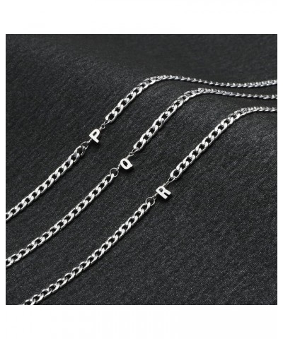 Mens Silver Gold Chain ??????? ???????? For Dad ??????? ????? For Fathers Day Birthday Christmas Cuban Chain Tiny Letter Pend...