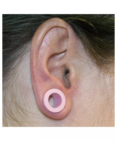 Plugs Matte Pastel Pink Screw Fit - Sold as a Pair Surgical Steel 10ga-2.5mm $11.65 Body Jewelry