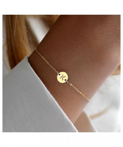 Gold Initial Bracelet for Women Trendy - Personalized A-Z Letter Cute Bracelet for Women Girls, Gold Jewelry Gifts for Women ...