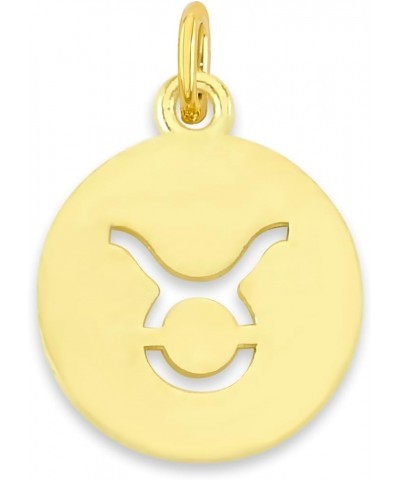 Dainty Solid 10k Gold Zodiac Charm with Jump Ring Taurus $34.79 Bracelets