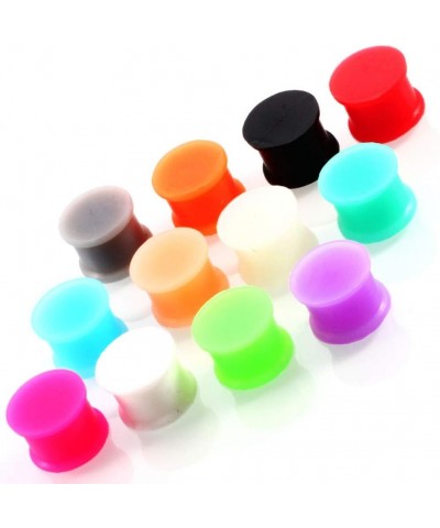 24 pcs Silicone Plugs Ear Gauges Stretching Kit 00g-1 inch Double Flared Expander Tunnels Flesh Saddle Set for Women Men Body...