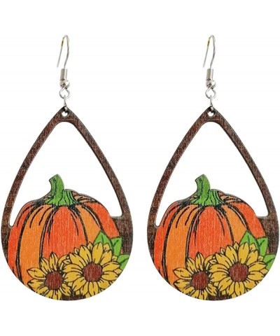 Cute Thanksgiving Turkey Pumpkin Maple Leaf Dangle Earrings for Women Lightweight Holiday Dangle Earrings Thanksgiving Fall W...