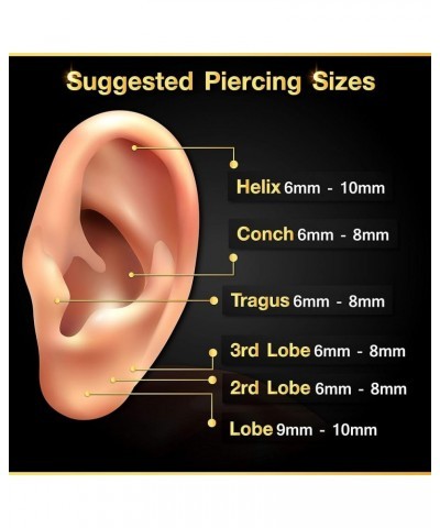 4PCS Labret Lip Rings Ball Vertical Labret Auricle Rim Forward Helix Earrings Monroe Piercing Jewelry Pick Size and Color D02...