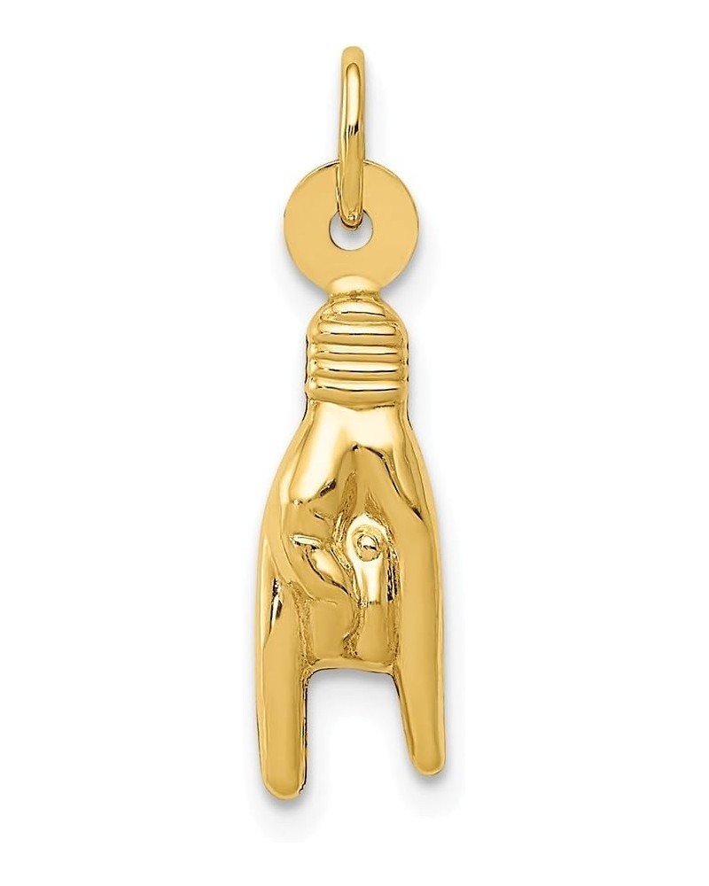 14K Yellow Gold Good Luck Hand Charm $35.58 Bracelets