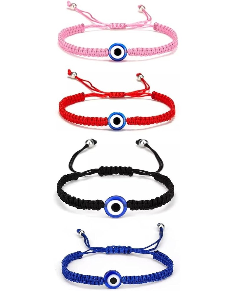 Braided Evil Eye Bracelet for Teen Girls Women Handmade String Luck Amulet Wish Bracelet Strand Protection Jewelry A $5.07 Br...