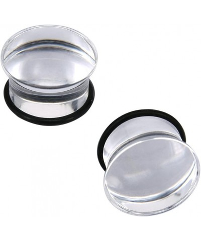 Set of 3 Pairs Single Flare Acrylic Ear Plugs Tunnel Expander Piercing Ear Gauges with O-Ring Gauge-11/16"(18mm) $9.51 Body J...