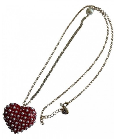 Heart Necklace Red $33.63 Necklaces