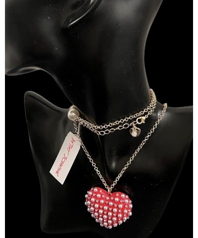 Heart Necklace Red $33.63 Necklaces