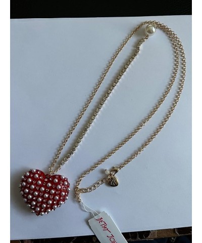 Heart Necklace Red $33.63 Necklaces