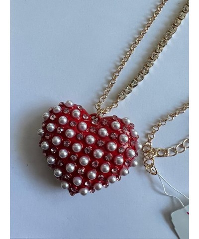 Heart Necklace Red $33.63 Necklaces