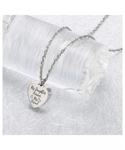 Forever My Friend Urn Necklace for Ashes Cremation Jewelry Fillable Necklace Stainless Steel Memorial Necklace Daughter $9.87...