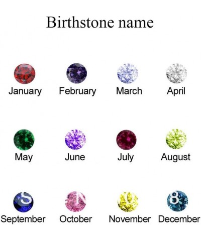 Personalized Birthstone Rings For Women 925 Sterling Silver Custom Name Ring Grandma Mothers Day Birthday Gifts Style 7 $25.0...