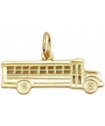 School Bus Charm 14k Gold 9.5mm $33.47 Bracelets