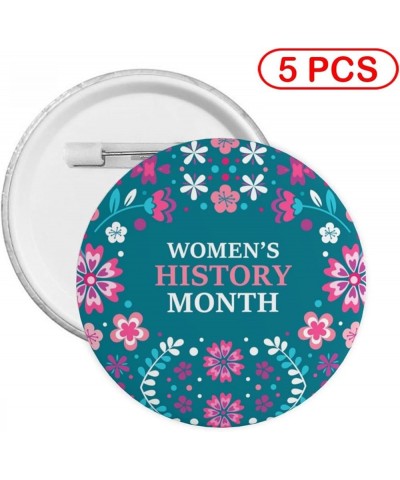 Women'S History Month Round Pins Badge Circle Button Emblem Brooches Badge Holders Accessory Decoration 5 PCS Medium $6.96 Br...