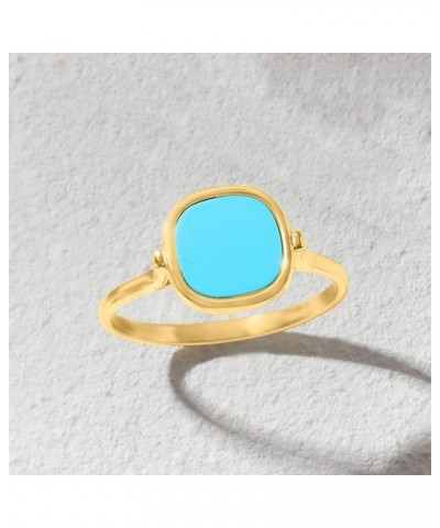 Italian Turquoise Ring in 14kt Yellow Gold. Size 7 $88.03 Rings