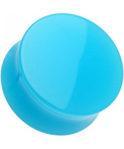 Neon Colored Acrylic Double Flared Ear Gauge Plug 3/4" (19mm), Light Blue $8.83 Body Jewelry