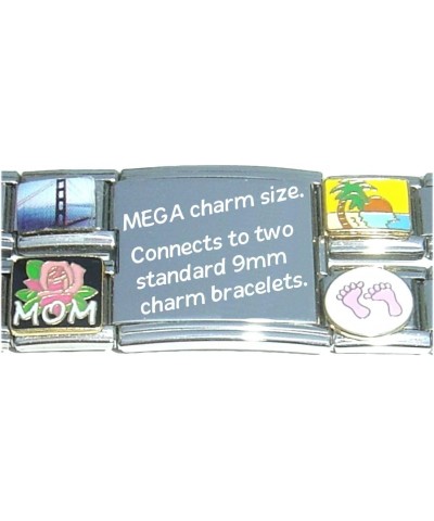 Mega Born To Bowl Forced To Work Italian Charm (18mm Double Size Charm) $8.19 Bracelets