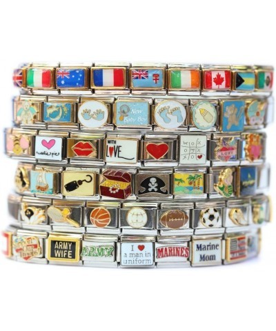 Mega Born To Bowl Forced To Work Italian Charm (18mm Double Size Charm) $8.19 Bracelets