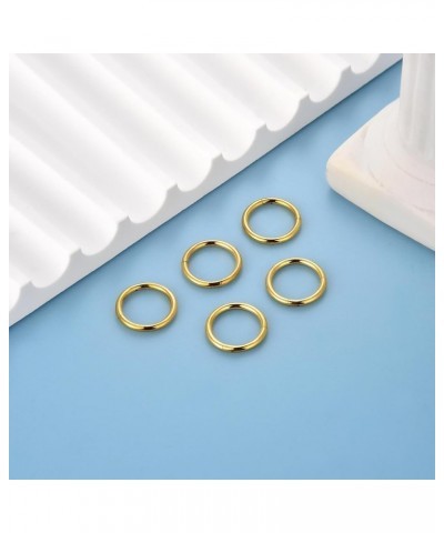 5 Pcs 20G 18G 16G Nose Rings Hoop Set 316L Surgical Steel Earrings Tragus Septum Piercing Cartilage Hoop For Women Men 16g 8m...