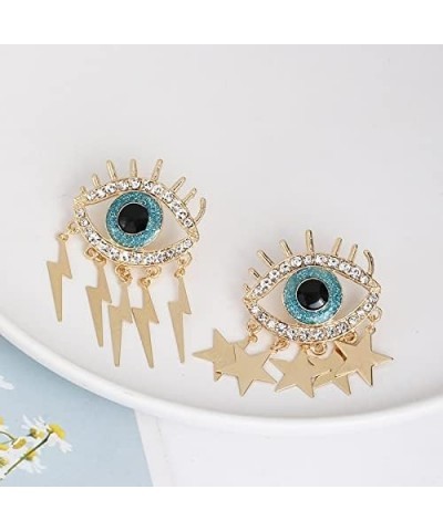 Trendy Ethnic Love Heart Shape Evil Eye Drop Earrings For Women Vintage tement Crystal Dangle Earring Jewelry Gift 54603 $14....