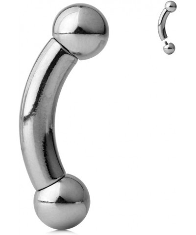 316L Surgical Steel Internally Threaded Bent Curved Barbell 2G 4G 6G 8G 6G Length: 1/2" (12mm) $10.79 Body Jewelry