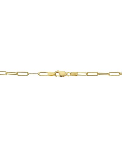 14k Yellow Gold 3.2 mm Polished Capsule Paperclip Chain Necklace (18, 20, 24, 30 or 36 inch) 16.0 Inches $156.95 Necklaces