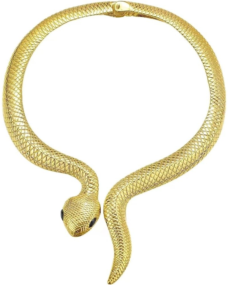 Snake Necklace for Women Layered Snake Pendant Necklace Gold Chunky Snake Choker Necklace for Teen Girls Halloween Snake Jewe...