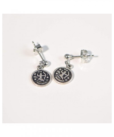 Your Zodiac Sign Dangling Disc Earrings Sagittarius $8.39 Earrings