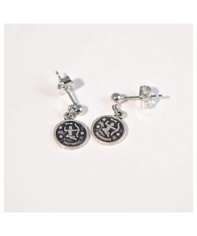 Your Zodiac Sign Dangling Disc Earrings Sagittarius $8.39 Earrings