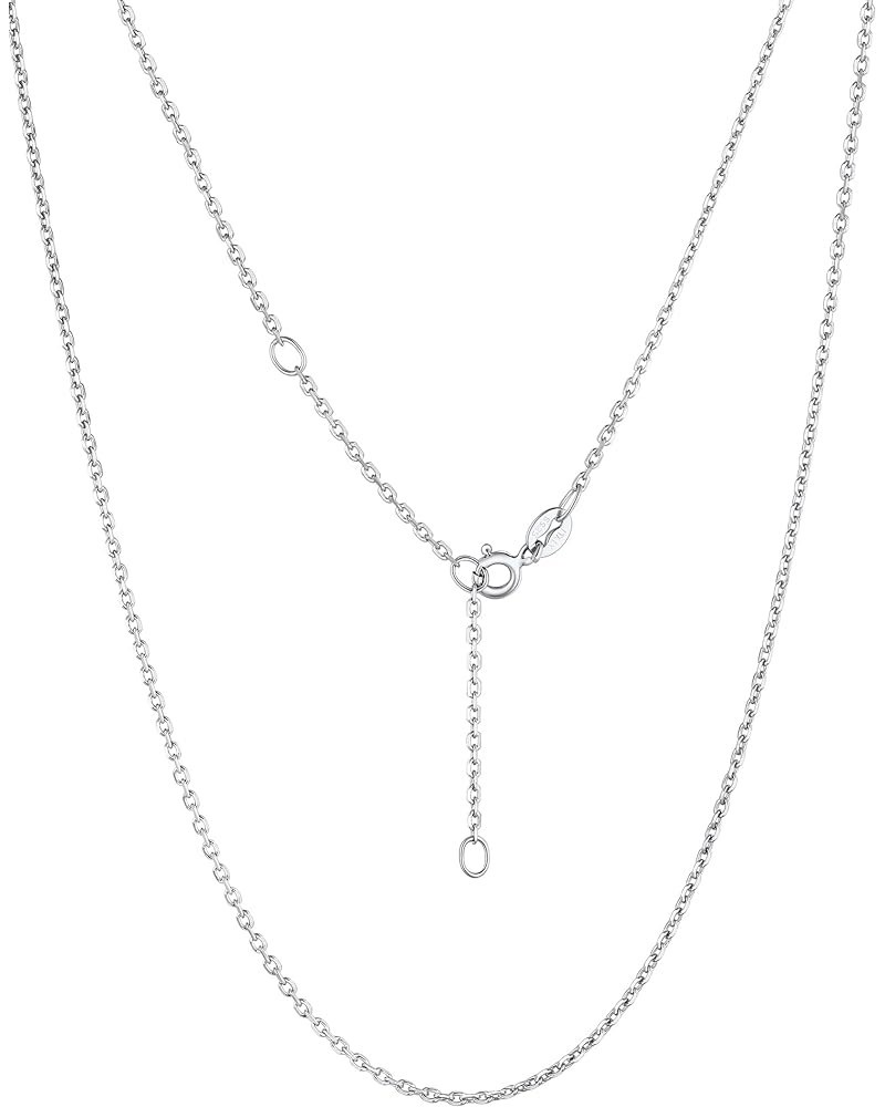 925 Sterling Silver Necklace Chain for Women Girls-1.1&1.5mm Chain Necklace 22k Gold Plated/Silver Necklaces for Women Thin &...