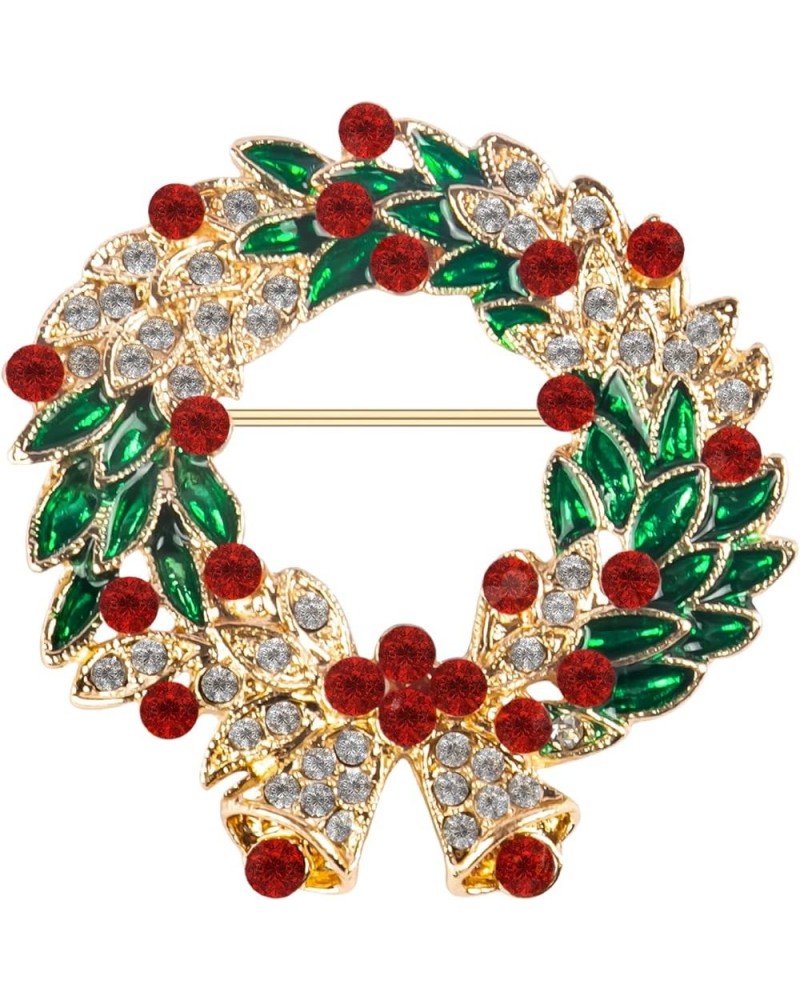 Bee Brooch Pins for Women Fashion Crystal Broches Vintage Jewelry Broche Pins Christmas Garland $7.50 Brooches & Pins