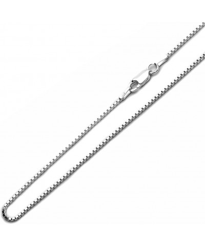 Sterling Silver Box Chain 1mm-12mm Made in Italy Solid 925 Womens Mens Necklace 14-30 1.4mm-24 $7.17 Necklaces