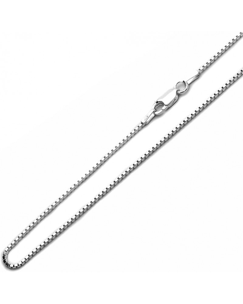 Sterling Silver Box Chain 1mm-12mm Made in Italy Solid 925 Womens Mens Necklace 14-30 1.4mm-24 $7.17 Necklaces