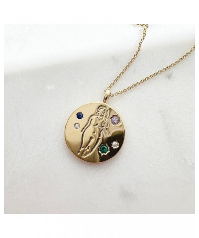 Woman Body Femme Esprit Pendant Necklace | Dainty Minimalist Fun Jewelry Gold $17.21 Necklaces