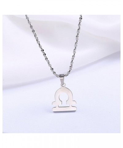 Stainless Steel Zodiac Star Sign Astrology Necklace Birthday Gift for Her Libra $6.62 Necklaces