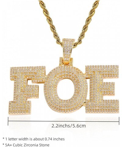 Custom Bubble Letter Necklace Gold Name Plate Necklaces Customizable initial Iced Out Pendant Hip Hop Jewelry Personalized Na...