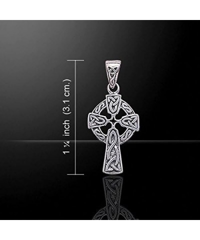 Celtic Knot Sun Cross Sterling Silver Pendant with 18" Necklace $12.80 Necklaces